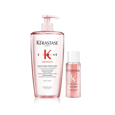 KÉRASTASE GENESIS BAIN HYDRA-FORTIFIANT 500ML AJÁNDÉK 15 ML HAJOLAJJAL