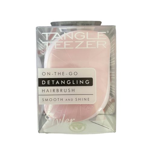 Tangle Teezer Compact Styler Smooth and Shine Holo Pink - Hajkefe sűrű és fényes hajhoz