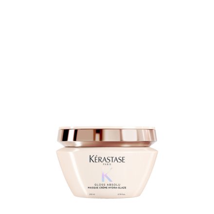 KÉRASTASE GLOSS ABSOLU Masque Crème Hydra-Glaze 200 ml - Vastag szálú, szöszösödő hajra
