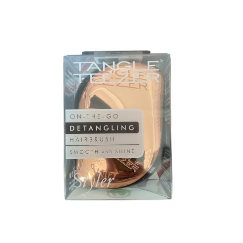 Tangle Teezer Compact Styler Smooth and Shine Rose Gold&Black - Hajkefe sima és fényes hajhoz